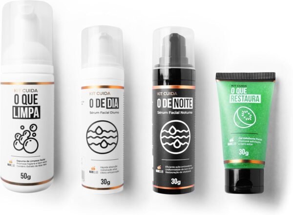 MANCLUB Kit Cuida - Kit Skincare Completo Masculino: Limpa, Hidrata e Restaura