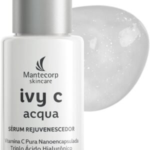 MANTECORP - Creme Rejuvenescedor Facial Ivy C Acqua - Reduz Rugas, Controla Oleosidade e Poros Dilatados, Vitamina C Pura Nanoencapsulada - 30ml