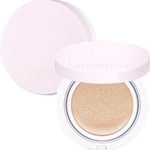 MISSHA Magic Cushion Foundation No.23 Natural Bege Para Pele Clara Com Tom De Pele Neutro Cobertura Impecável, Acabamento Úmido, Fácil Aplicação Para Todos Os Tipos De Pele