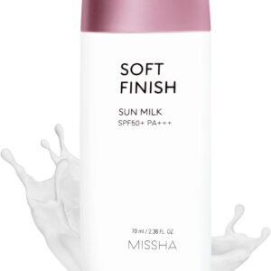 MISSHA Protetor Solar Coreano - Soft Finish Sun Milk SPF50+ PA+++ All Round Safe Block 70mL