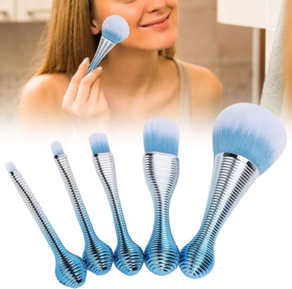 Makeup Brushes Set Professional Eye Shadow Blush Powder Cosmetic Brushes ElegDense and Soft Handle Light Convenient for Daily Use - Imagem 2