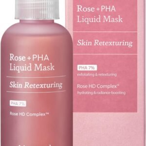 Mamonde Máscara líquida Rose PHA – Esfoliante facial diário com PHA 7%, sérum esfoliante noturno suave com ácido hialurônico para pele brilhante, esfoliante facial - 2,71 Fl Oz