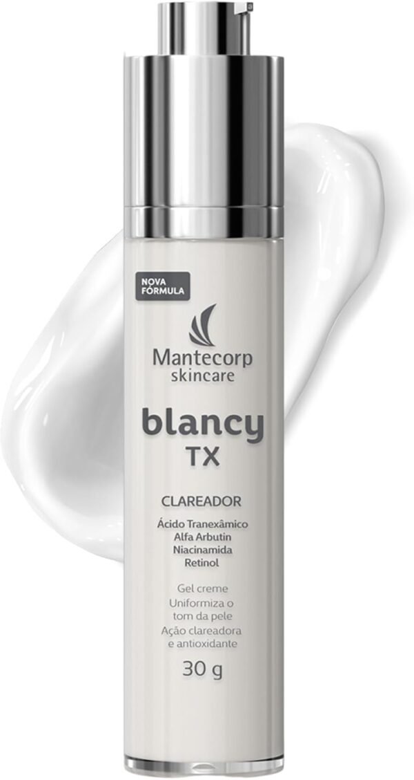 Mantecorp - Blancy TX Creme Gel Clareador Facial - Potente Clareador e Antioxidante - Absorção Rápida e Textura Leve - 30g