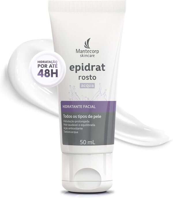 Mantecorp Epidrat Acqua 50ML – Hidratante Facial Ultraleve com Chá Verde e Hidratação por 48H