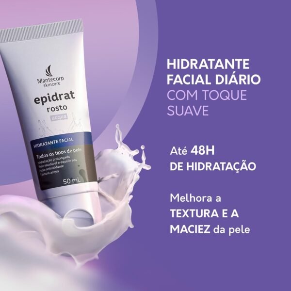 Mantecorp Epidrat Acqua 50ML – Hidratante Facial Ultraleve com Chá Verde e Hidratação por 48H - Imagem 2