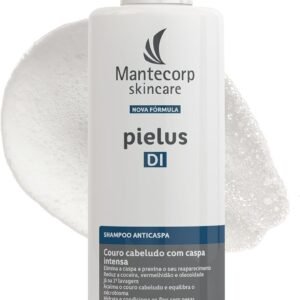 Mantecorp - Shampoo Anticaspa Pielus DI - Limpeza Profunda do Couro Cabeludo, Reduz Descamação Coceira e Vermelhidão, Alívio Após 1ª Lavagem - 400ml
