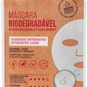 Máscara Facial Biodegradável Cuidado Intensivo - Kiss New York Professional