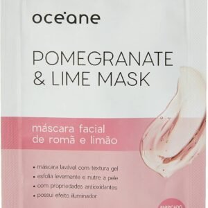 Máscara Facial Romã e Limão, Pomegranate & Lime Mask, Océane, Océane, Rosa