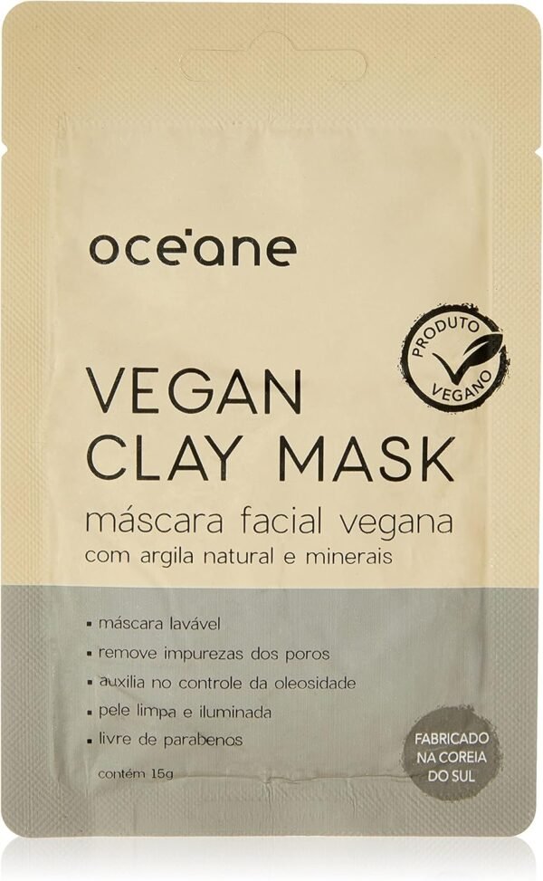 Máscara Facial Vegana, Vegan Clay Mask, Océane, Océane, Cinza
