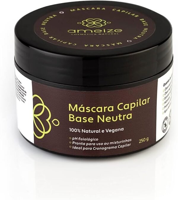 Máscara Para Tratamento Capilar Natural Vegana Low Poo Base Que Permite Personalizar