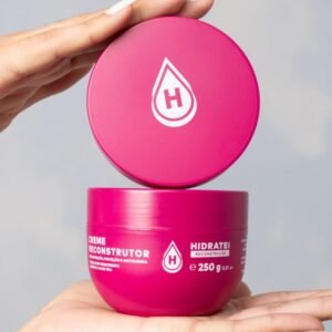Máscara Reconstrutora Hidratei - Hidratação e Resistência para Cabelos Danificados, 250g, Vegano, Cruelty-Free, Sem Parabenos e Petrolatos