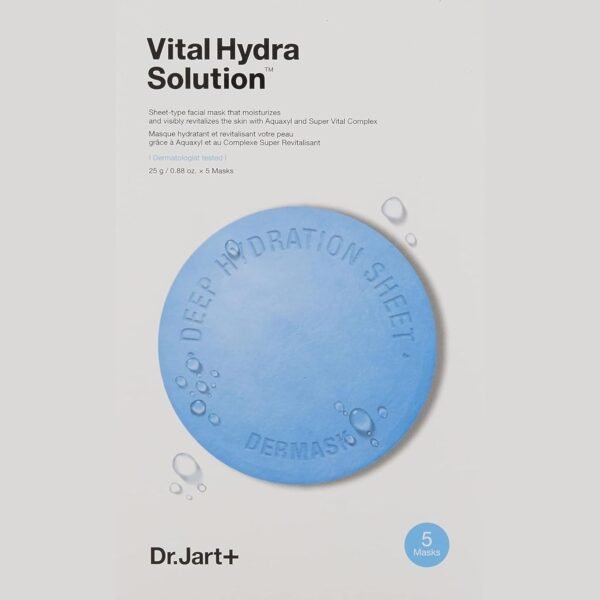 Máscara de lençol Dr. Jart+ Vital Hydra, 5 unidades - Imagem 2