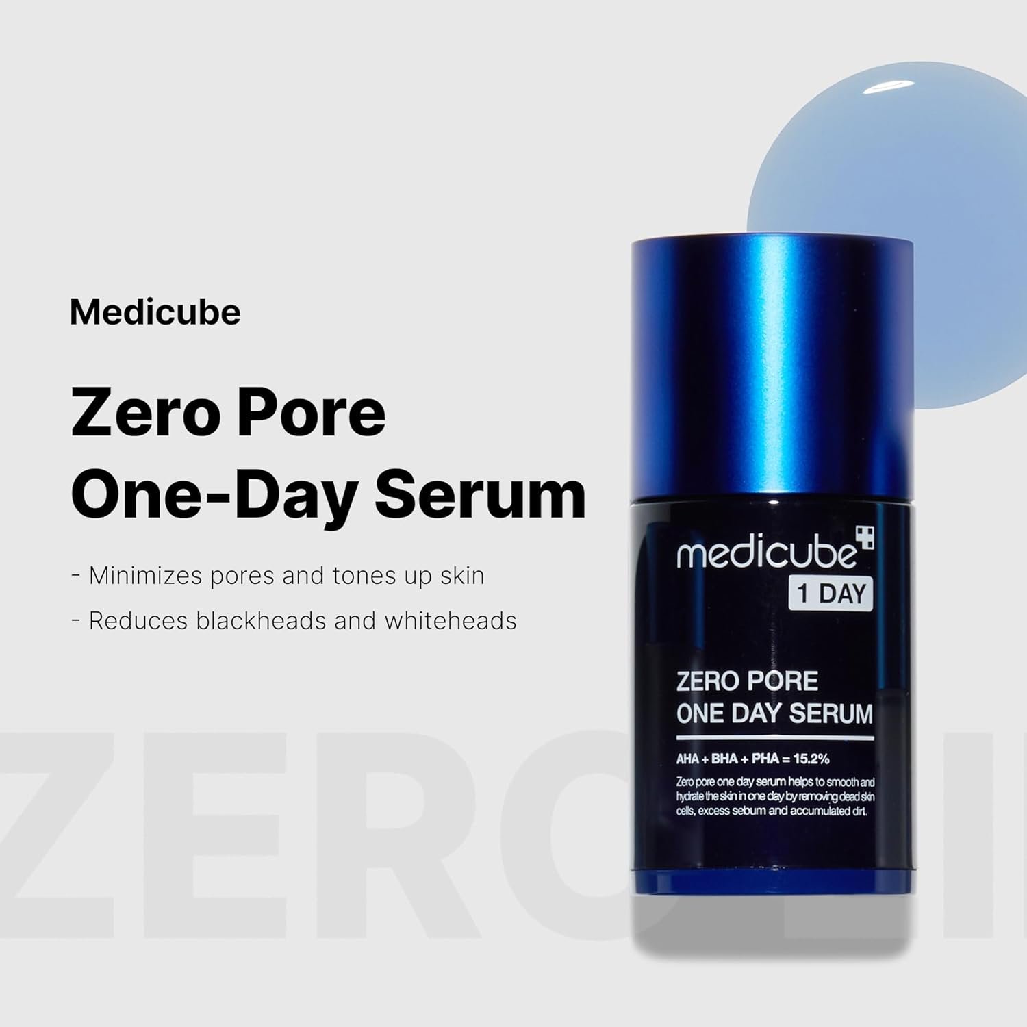 Medicube Zero Pore One-Day Serum 1,01 fl.oz – Soro noturno de ressurgimento com complexo de aperto de poros – 15,2% AHA+BHA+PHA e 2% de Niacinamida – 10,8% de redução na aparência 2 Medicube Zero Pore One-Day Serum 1,01 fl.oz – Soro noturno de ressurgimento com complexo de aperto de poros – 15,2% AHA+BHA+PHA e 2% de Niacinamida – 10,8% de redução na aparência - Imagem 2