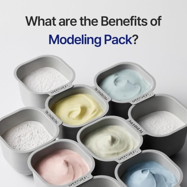Mediheal Pacote de modelagem Derma (colágeno) - Elasticidade de enchimento para pele brilhante - Kits de spa caseiros fáceis de fazer você mesmo, máscara hidratante de gelatina gelada para refrescar a - Imagem 2
