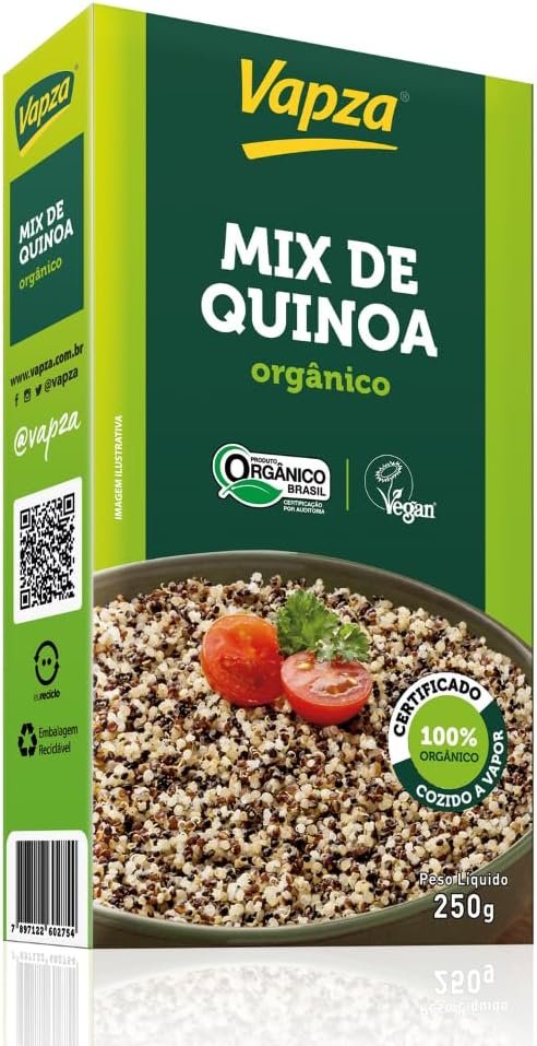Mix de Quinoa Orgânica 250G Vapza Peso líquido 250g 1 Mix de Quinoa Orgânica 250G Vapza Peso líquido 250g
