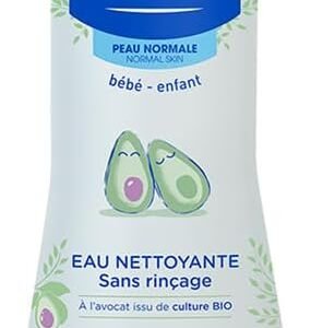 Mustela Água De Limpeza Sem Enxágue 300Ml - Água Micelar Infantil Rosto E Corpo Vegana Fórmula Biodegradável Com 98% De Ingredientes De Origem Natural