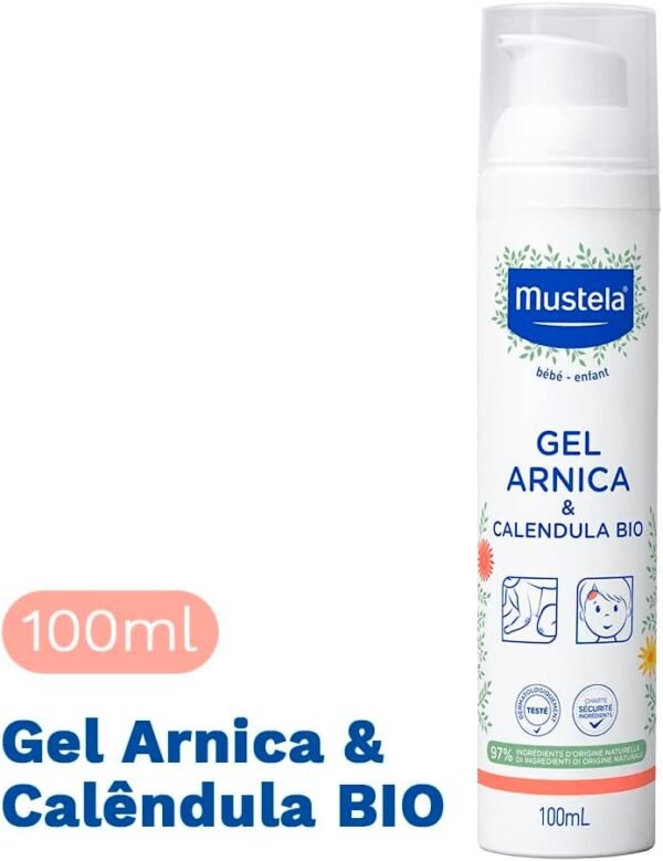 Mustela Gel Arnica E Calêndula Bio 100Ml – Refresca Hidrata E Alivia Inchaços E Hematomas Das Quedas E Batidas – Para Os Pequenos Dodóis Das Crianças Com 97% De Ingredientes De Origem - Imagem 2