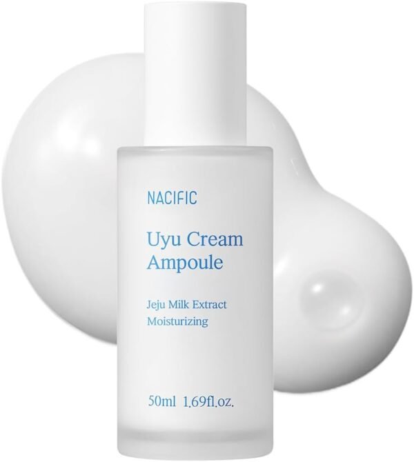 NACIFIC ] Ampola De Creme Uyu 1,69 Fl. Oz. 50Ml Com Extrato De Leite De Jeju Essence Ceramide 5 Complex Hidratação Duradoura Ingredientes Naturais Cuidados Com A Pele Coreana