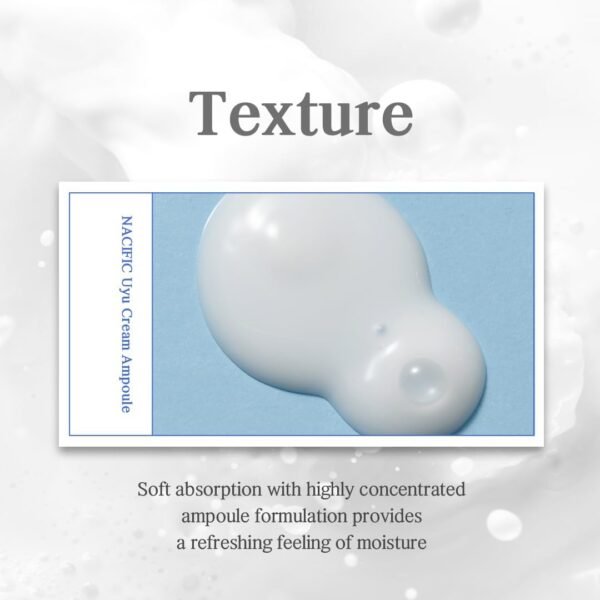 NACIFIC ] Ampola De Creme Uyu 1,69 Fl. Oz. 50Ml Com Extrato De Leite De Jeju Essence Ceramide 5 Complex Hidratação Duradoura Ingredientes Naturais Cuidados Com A Pele Coreana - Imagem 2