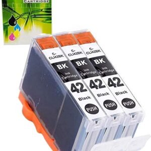 NEXTPAGE Cartuchos de tinta compatíveis de substituição para CLI-42 Black Professional Inkjet PIXMA PRO-100, CLI42 BK pacote com 3