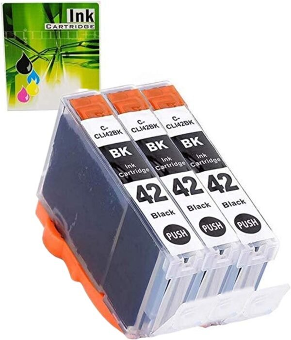 NEXTPAGE Cartuchos de tinta compatíveis de substituição para CLI-42 Black Professional Inkjet PIXMA PRO-100, CLI42 BK pacote com 3