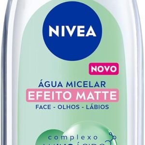 NIVEA Água Micelar Solução de Limpeza Facial 7 em 1 Efeito Matte 200ml - Fórmula poderosa com efeito matte que oferece 7 benefícios: limpa, hidrata, suaviza, tonifica, demaquila, acalma e refresca