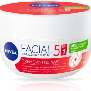 NIVEA Creme Facial Antissinais 100g - Sua fórmula com hidronutrientes e vitamina E é de rápida absorção, firma e reduz linhas de expressão e protege a pele contra os raios UVA/UVB
