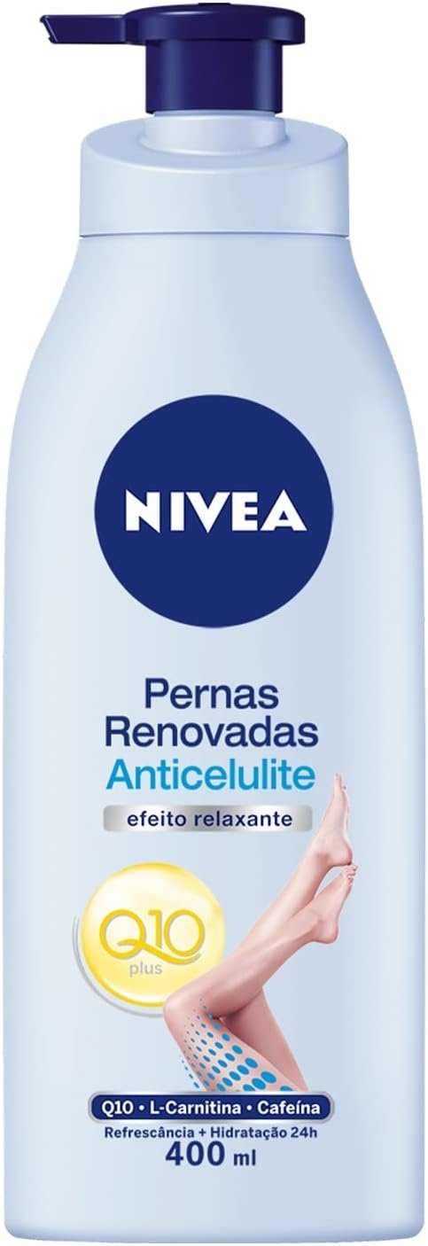 NIVEA Hidratante Desodorante Anticelulite Q10 Pernas Renovadas 400ml - Melhora visivelmente a aparência das celulites e firma a pele em 4 semanas 1 NIVEA Hidratante Desodorante Anticelulite Q10 Pernas Renovadas 400ml - Melhora visivelmente a aparência das celulites e firma a pele em 4 semanas