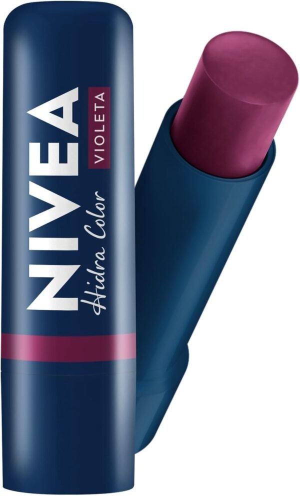 NIVEA Hidratante Labial Hidra Color 2 em 1 Violeta 4,8g