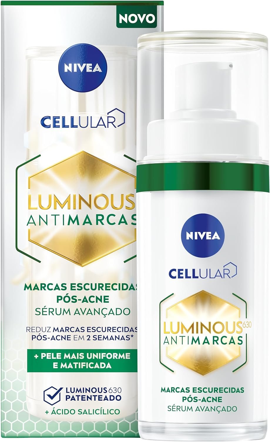 NIVEA Sérum Facial Cellular Luminous 630® ANTIMARCAS Acne 30ml 1 NIVEA Sérum Facial Cellular Luminous 630® ANTIMARCAS Acne 30ml