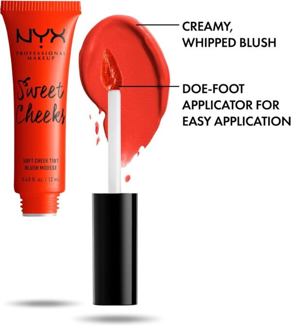 NYX PROFESSIONAL MAKEUP Sweet Cheeks Soft Bochechas, Cream Blush - Quase Famous - Imagem 2