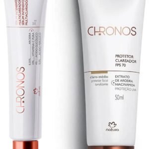 Natura Kit de Cuidados com a Pele - Sérum Intensivo Clareador + Protetor Fps70 para Rosto
