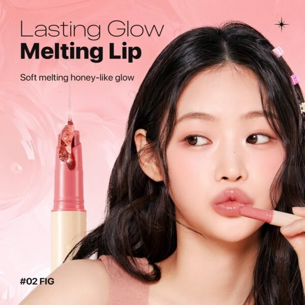 Nature Republic Lábio derretido de mel (02 figueiras) bastão labial macio, brilho hidratante, bálsamos hidratantes, tonalidade transparente, brilho e nude, acabamento brilhante, maquiagem coreana - Imagem 2