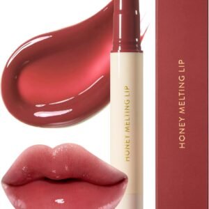Nature Republic Lábios derretidos de mel (05 plumas), bastão labial macio, brilho hidratante, bálsamos hidratantes, tonalidade transparente, acabamento brilhante e brilhante, maquiagem coreana