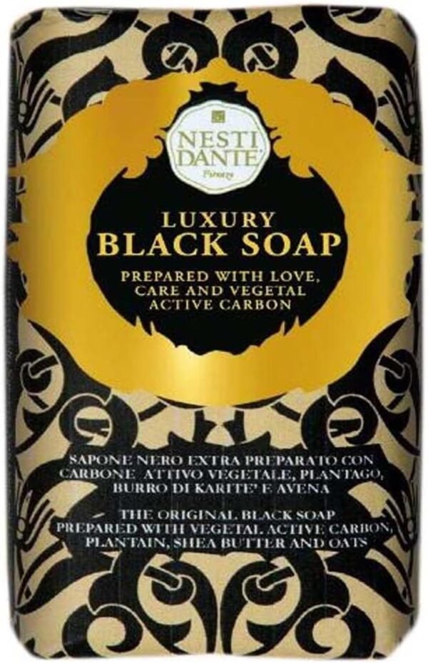 Nesti Dante Sabonete Barra Luxury Black Natural