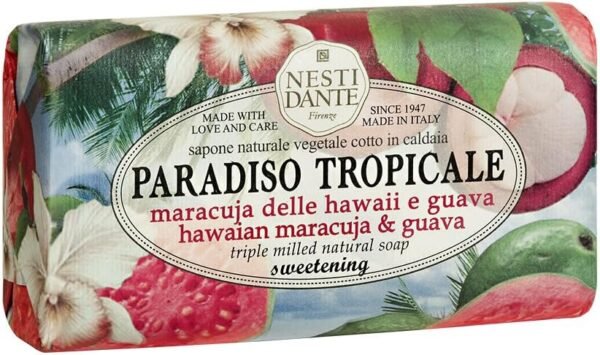 Nesti Dante Sabonete Barra Paradiso Tropicale Maracujá Do Hawaii E Goiaba Natural Nesti - Imagem 2