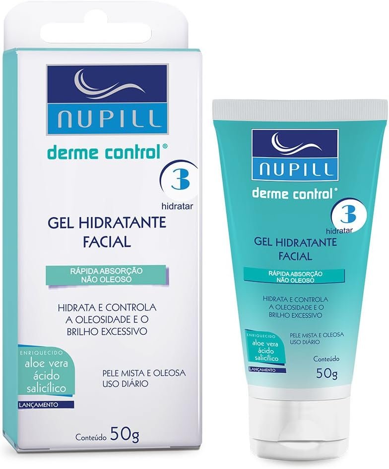 Nupill Gel Hidratante Facial Derme Control 50G 1 Nupill Gel Hidratante Facial Derme Control 50G