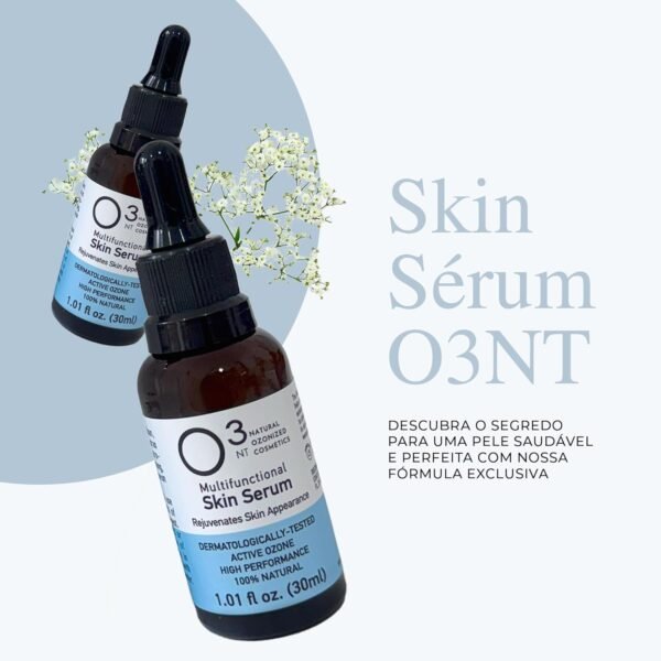 O3NT Skin Sérum Multifuncional - Todos os Tipos de Pele - Skin Care - Dermocosmético Natural Ozonizado - Tratamento Terapêutico de Alta Performance - Imagem 2
