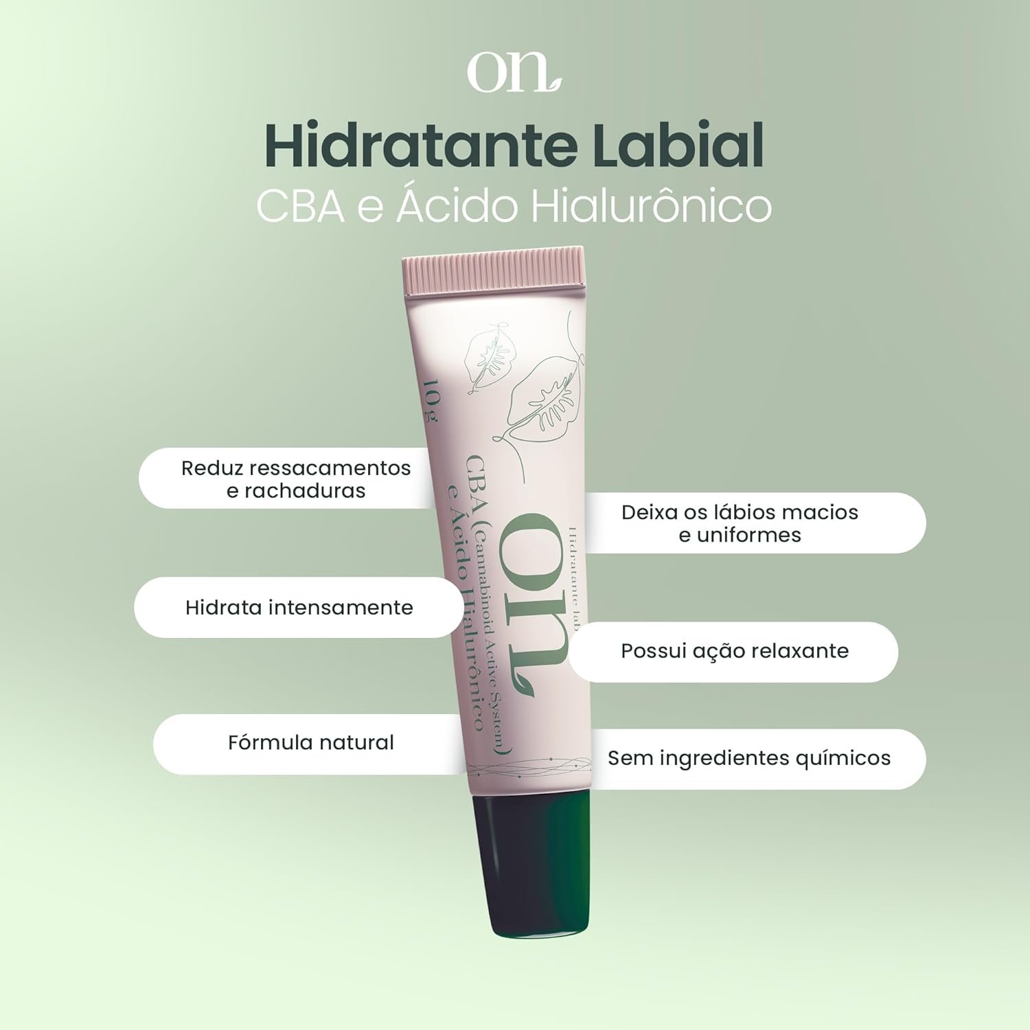 ORGANICO NATURAL Hidratante Labial On- Om Canabidiol-Like E Ácido Hialurónico 10Gr 2 ORGANICO NATURAL Hidratante Labial On- Om Canabidiol-Like E Ácido Hialurónico 10Gr - Imagem 2