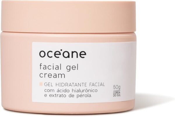 Océane Gel Hidratante Facial com Extrato de Pérola - Facial Gel Cream 50g