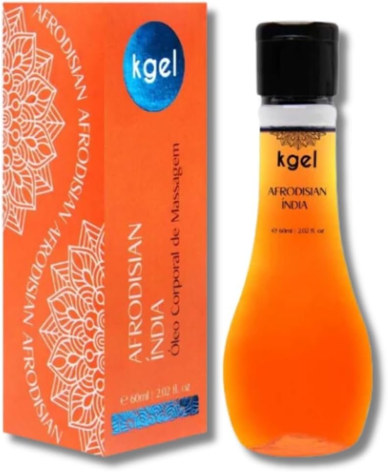 Óleo Corporal Afrodisíaco Afrodisian Índia 60ml Kgel - Sex Shop 1 Óleo Corporal Afrodisíaco Afrodisian Índia 60ml Kgel - Sex Shop