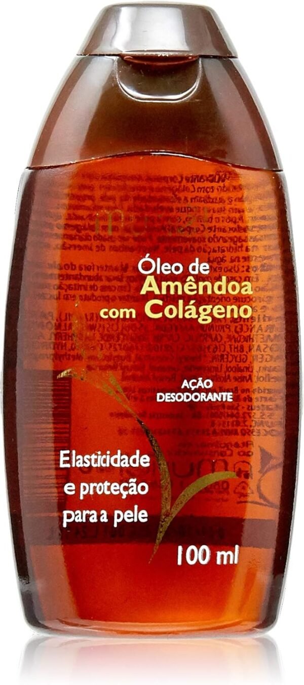 Óleo Corporal de Amêndoas com Colágeno, Muriel, Branco, 100 Ml