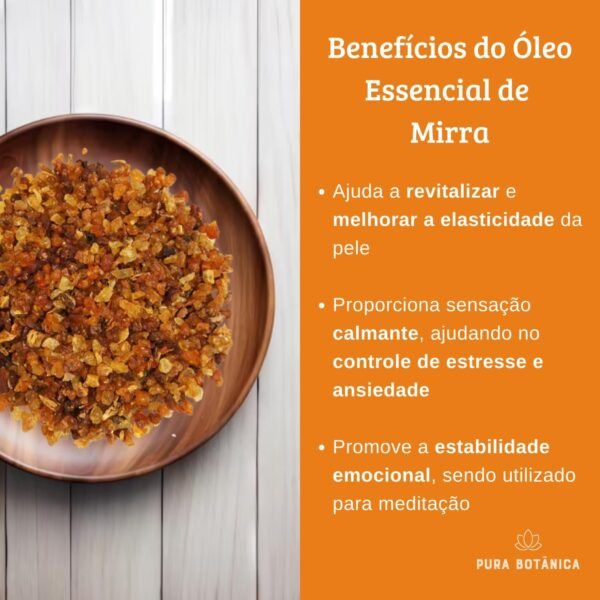 Óleo Essencial de Mirra 100% Puro e Natural, Ideal para Aromaterapia e Difusor - Pura Botânica - Imagem 2