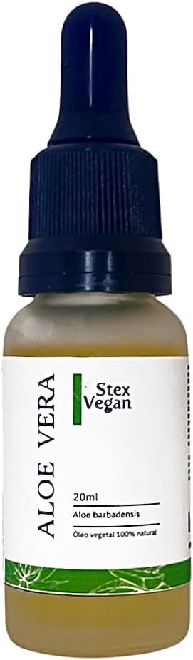 Óleo Vegetal de Aloe Vera (Babosa), Stex Vegan, 100% Natural e Puro | Anti Idade, Anti Manchas, Redução do Frizz (20mL Conta Gotas Vidro) 1 Óleo Vegetal de Aloe Vera (Babosa), Stex Vegan, 100% Natural e Puro | Anti Idade, Anti Manchas, Redução do Frizz (20mL Conta Gotas Vidro)