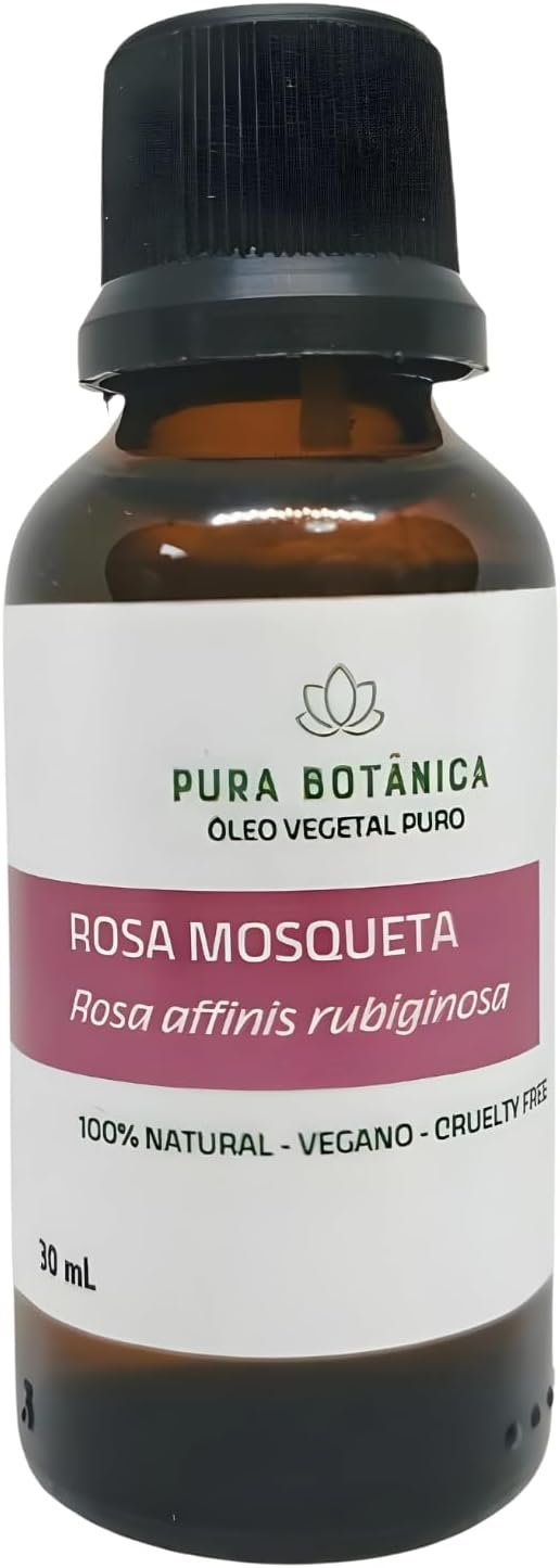 Óleo Vegetal de Rosa Mosqueta 100% Puro, Natural, Massagem, Aromaterapia, Cabelo, Pele Pura Botânica 1 Óleo Vegetal de Rosa Mosqueta 100% Puro, Natural, Massagem, Aromaterapia, Cabelo, Pele Pura Botânica