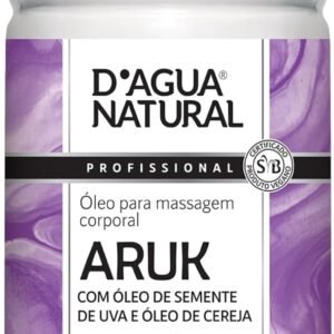 Óleo de Massagem Aruk Semente de Uva e Cereja, D'agua Natural, 1 litro