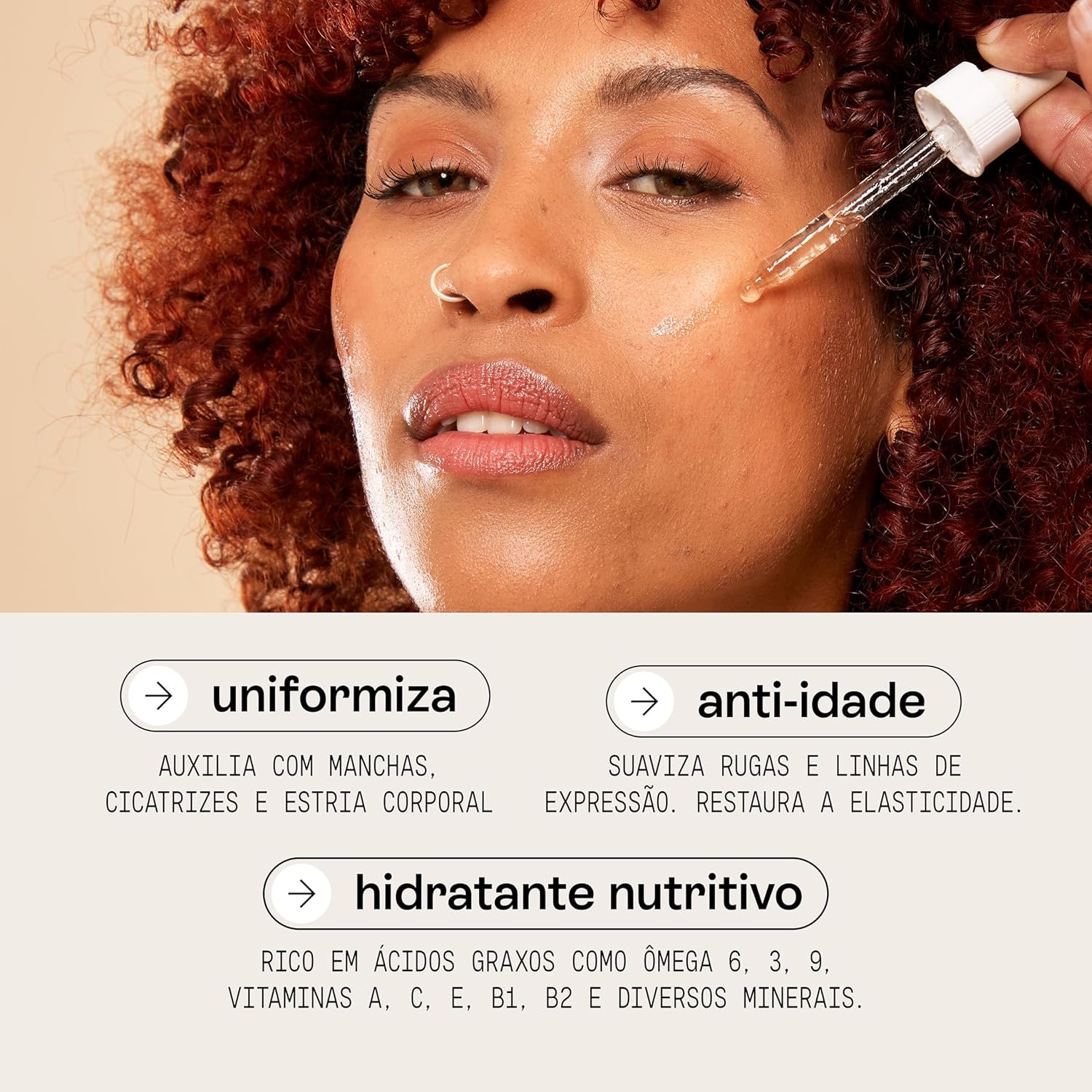 Óleo de Rosa Mosqueta Pura - Clareador, Hidratante e Antioxidante - Para Manchas, Rugas, Estrias e Melhor Elasticidade - Uso Facial, Oleo Corporal e Cabelos - 100% Puro Natural Vegano - 30 mL Beauts 2 Óleo de Rosa Mosqueta Pura - Clareador, Hidratante e Antioxidante - Para Manchas, Rugas, Estrias e Melhor Elasticidade - Uso Facial, Oleo Corporal e Cabelos - 100% Puro Natural Vegano - 30 mL Beauts - Imagem 2