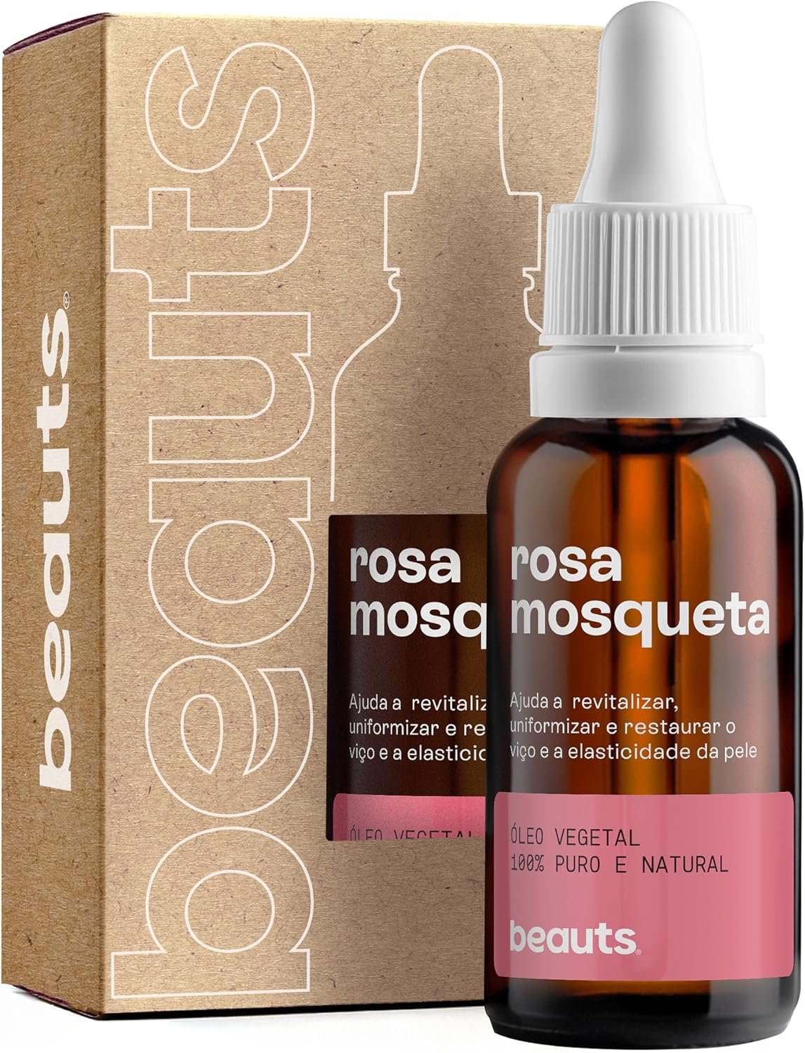 Óleo de Rosa Mosqueta Pura - Clareador, Hidratante e Antioxidante - Para Manchas, Rugas, Estrias e Melhor Elasticidade - Uso Facial, Oleo Corporal e Cabelos - 100% Puro Natural Vegano - 30 mL Beauts 1 Óleo de Rosa Mosqueta Pura - Clareador, Hidratante e Antioxidante - Para Manchas, Rugas, Estrias e Melhor Elasticidade - Uso Facial, Oleo Corporal e Cabelos - 100% Puro Natural Vegano - 30 mL Beauts