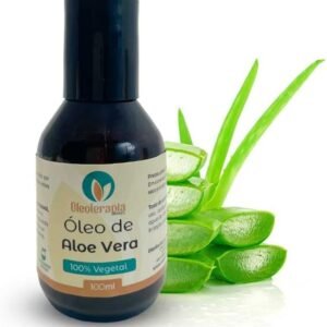 Óleo vegetal de Aloe vera (babosa) 100% natural prensado a frio/uso cosmético e terapêutico (100 mL)