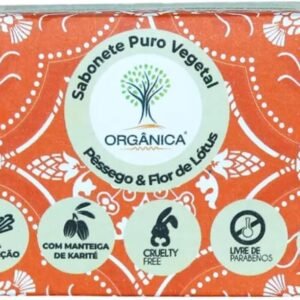Organica Sabonete Em Barra Vegano Pêssego E Flor De Lótus 90G Orgânica